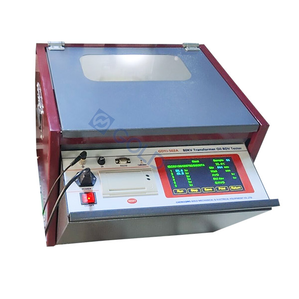 GDYJ-502A IEC156 Automatic 80KV Transformer Oil Breakdown Breatwown BDV TESTER